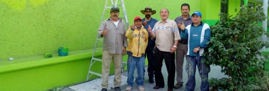 Supervisión del Presidente de los Trabajos de pintura en diferentes instituciones educativas Supervisión del Presidente de los Trabajos de pintura en diferentes instituciones educativas