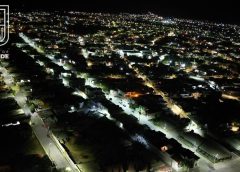 Rehabilitación de las luminarias en la calle La Huerta en la colonia Los Duraznos